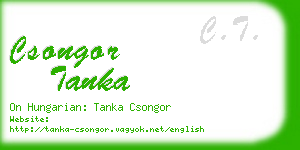 csongor tanka business card